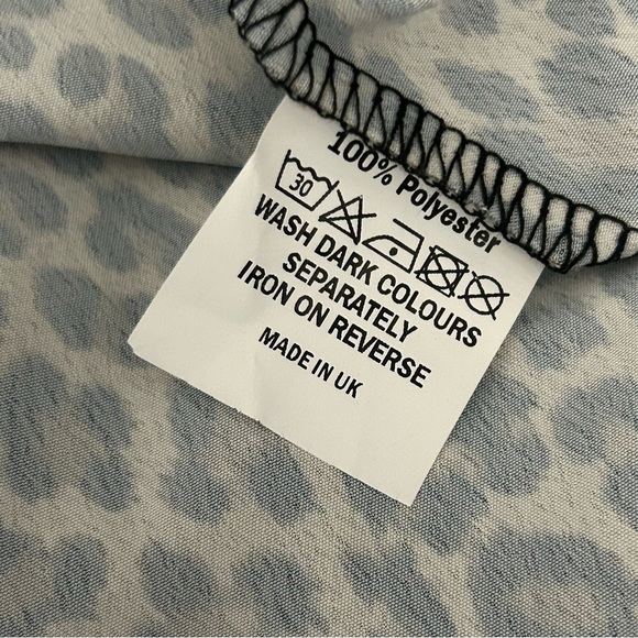 ❤️ NWT Never Fully Dressed Wrap Dress Brown Leopard Print Size Large UK 12 - Picture 12 of 12